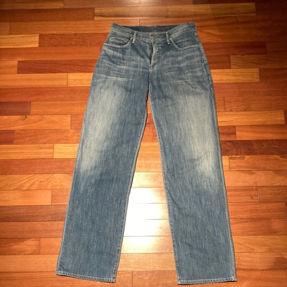 Citizens of Humanity wide straight leg mid-rise size 27 denim jeans